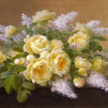 Схема вышивки «Цветы»