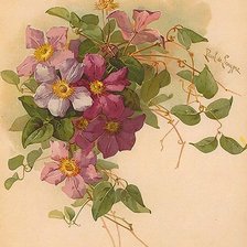 Схема вышивки «Цветы»