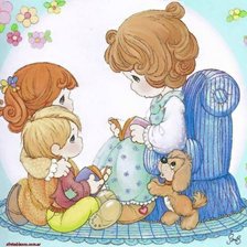 Схема вышивки «Niños 1»