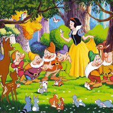 Схема вышивки «Blamcanieves ylos 7 enanitos»