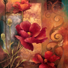 Схема вышивки «Дикие маки»