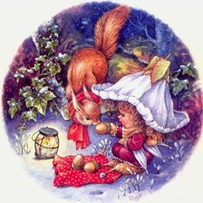 Схема вышивки «На орешек!»