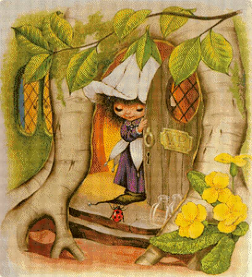 Кто там? - детское, феечка, дом, божья коровка, виктория плюм - предпросмотр