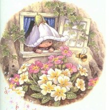 Схема вышивки «Мои примулы»