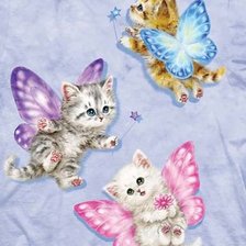 Схема вышивки «Котята»