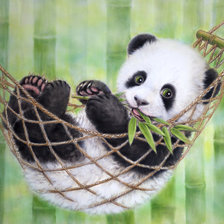 Схема вышивки «Панда»