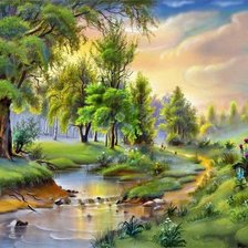 Схема вышивки «Природа»