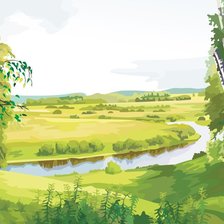 Схема вышивки «Природа»