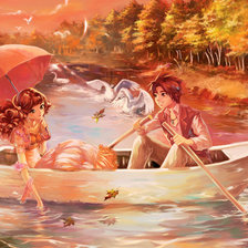 Схема вышивки «Влюбленные»