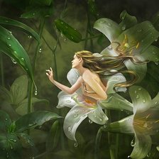 Схема вышивки «Девушка»