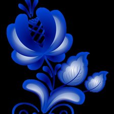 Схема вышивки «Гжель-1»