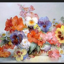 Схема вышивки «букет»