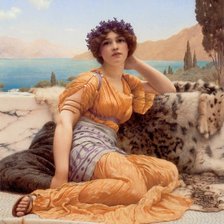 Схема вышивки «девушка в желтом»