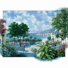 Схема вышивки «у моря»