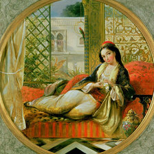 Схема вышивки «восточная красавица»