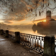 Схема вышивки «закат»