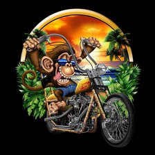 Схема вышивки «Байкер»