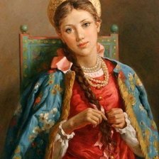 Схема вышивки «Русская красавица»