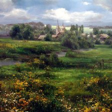 Схема вышивки «пейзаж»