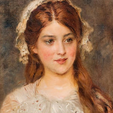 Схема вышивки «девушка»