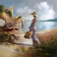 Схема вышивки «Прогулка»