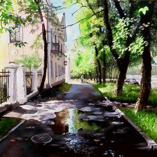 Схема вышивки «городской пейзаж»