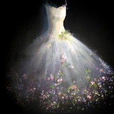 Схема вышивки «Vestido novia»