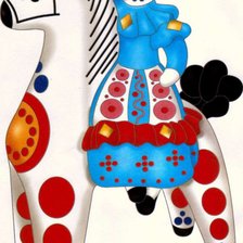 Схема вышивки «дымковская»