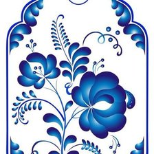 Схема вышивки «гжель»