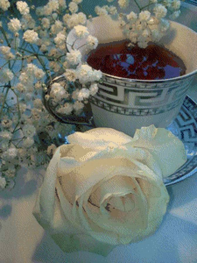 серия ,,для кухни" - кухнеа. натюрморт.чай.цветы.роза. - предпросмотр