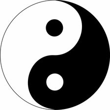 Схема вышивки «ин янь»