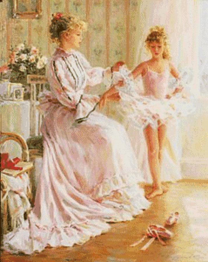 маленькая балерина - балет, танцы, картина - предпросмотр