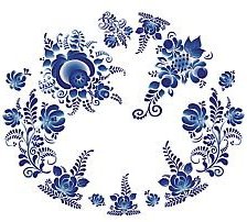 Схема вышивки «Гжель-3»