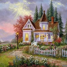 Схема вышивки «Дом мечты»