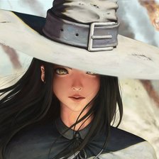 Схема вышивки «Ведьмочка»