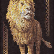 Схема вышивки «Лев»