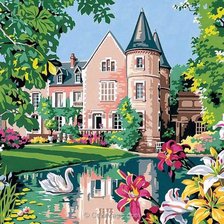 Схема вышивки «Замок»