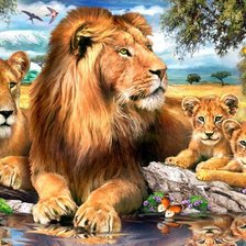 Схема вышивки «льаы»