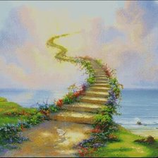 Схема вышивки «Лестница в небо»