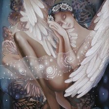 Схема вышивки «ангел»