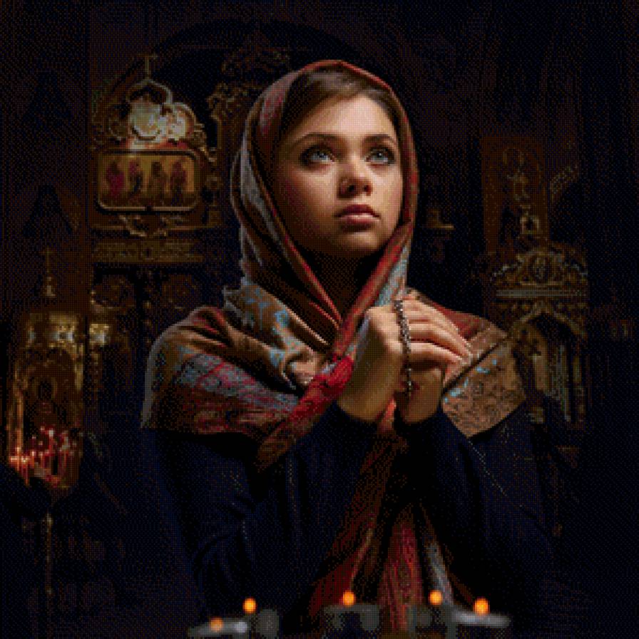 молитва - девушка, сюжет, религия - предпросмотр