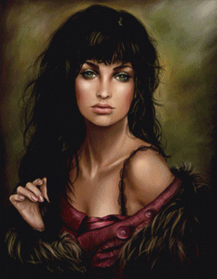 портрет девушки - портрет, романтика, девушка - предпросмотр