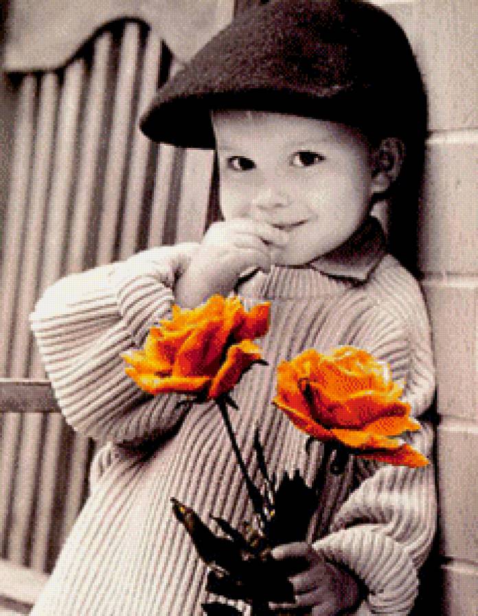 Первое свидание - дети, цветы - предпросмотр