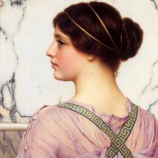 Схема вышивки «девушка (античность)»