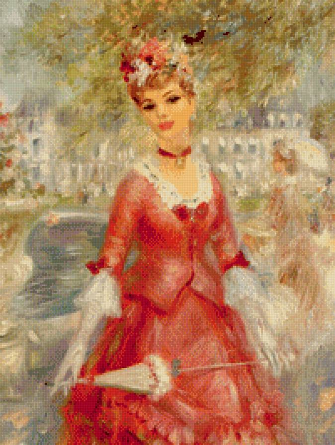 №928603 - картина, искусство, девушка, живопись - предпросмотр