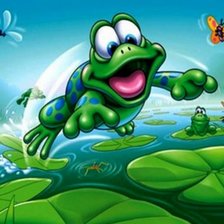 Схема вышивки «Лягушонок»