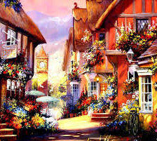 Схема вышивки «солнечный городок»