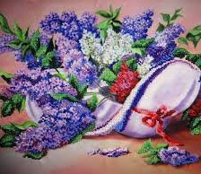 Схема вышивки «сирень»