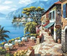 Схема вышивки «южный городок»