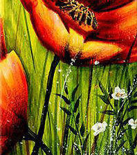 Схема вышивки «Триптих "Маки" ч.2»